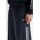 FRED PERRY Damen Trainingshose mit Sportband Navy – Wide Leg