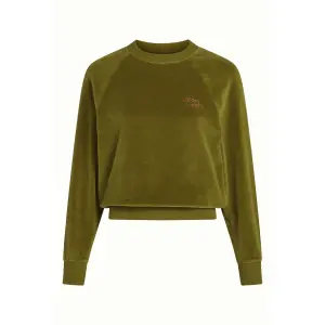 KING LOUIE Febe Sweater Baton Velvet mustard green