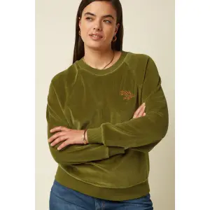 KING LOUIE Febe Sweater Baton Velvet Mustard Green...