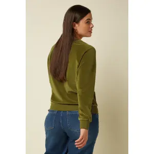 KING LOUIE Febe Sweater Baton Velvet mustard green