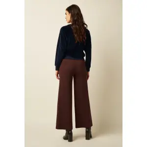 KING LOUIE Febe Sweater Baton Velvet Sapphire Blue – Velvet Sweater in Organic Cotton
