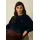 KING LOUIE Febe Sweater Baton Velvet Sapphire Blue – Velvet Sweater in Organic Cotton