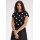 FRED PERRY Amy Winehouse Foundation Flocked Polka Dot Top – Black