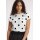 FRED PERRY Amy Winehouse Foundation Oberteil mit beflockten Punkten snow white