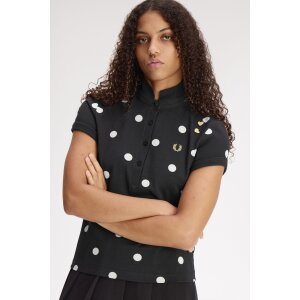 FRED PERRY AMY WINEHOUSE Foundation Poloshirt mit Punkten black