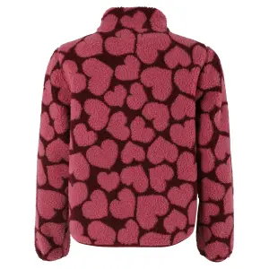 DANEFAE Danelabrador Fleece Zip-Up Dark Cherry HEARTTHROB