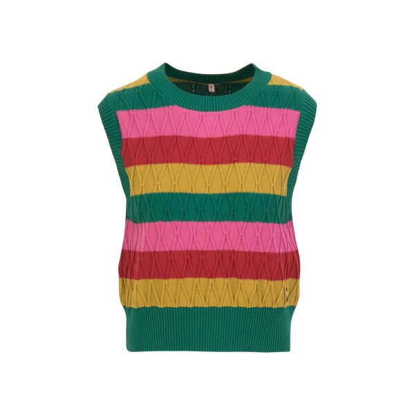 BLUTSGESCHWISTER Carnaby Candy Knitted Slipover in Organic Cotton