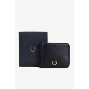 FRED PERRY Brieftasche Aus Glattem Leder black