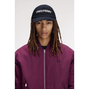 FRED PERRY Kappe mit Fred Perry-Grafik navy