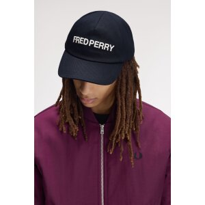 FRED PERRY Kappe mit Fred Perry-Grafik navy