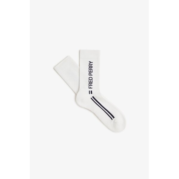 FRED PERRY Socken mit Streifengrafik snow white
