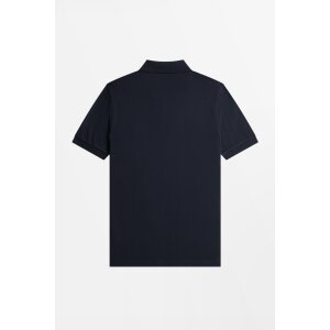FRED PERRY M3600 Polo Shirt Navy / Brandy / Rich Brown – Mens Polo Shirt