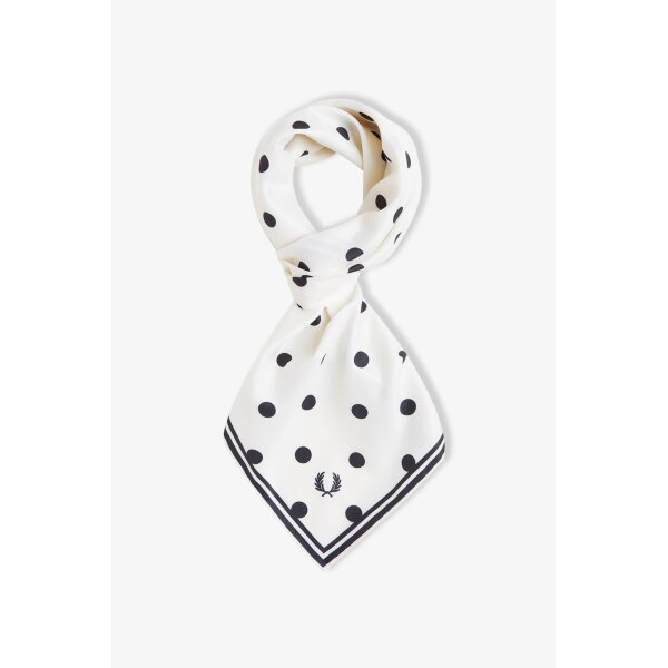 FRED PERRY Amy Polka Dot Scarf Snow White