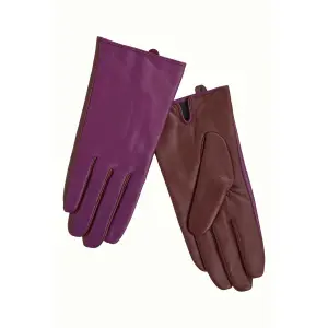 KING LOUIE Lederhandschuhe caspia purple