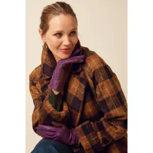 KING LOUIE Leather Gloves Caspia Purple