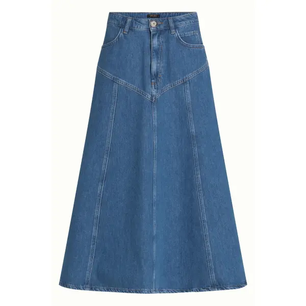 KING LOUIE Dolly Skirt Stone Denim blue tint