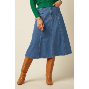 KING LOUIE Dolly Skirt Stone Denim blue tint