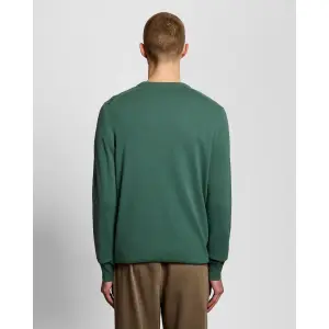 Lyle & Scott Cotton Crew Neck Jumper – Everglade