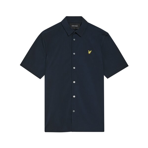 LYLE & SCOTT Kurzarm-Oxford-Hemd dark navy