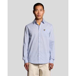 LYLE & SCOTT Grid Check Shirt – Chalk Blue