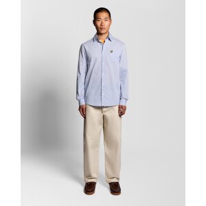 LYLE & SCOTT Grid Check Shirt – Chalk Blue