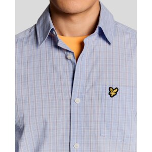 LYLE & SCOTT Grid Check Shirt – Chalk Blue