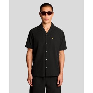 LYLE & SCOTT Crinkle-Resort-Hemd black