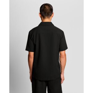 LYLE & SCOTT Crinkle Resort Shirt – Black