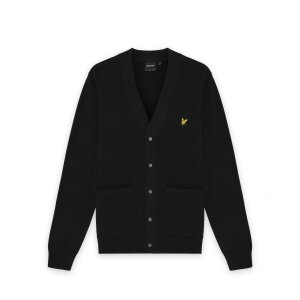 LYLE & SCOTT Baumwoll-Strickjacke mit V-Ausschnitt...