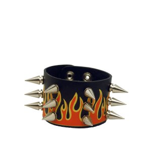 Second choice - bracelet with flames and studs