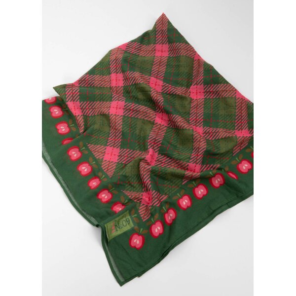 BLUTSGESCHWISTER Scarf BG Square Twinkle picnic with apples