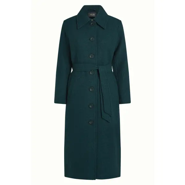 KING LOUIE Arabella Coat Kennedy Urban Green – Womens Wool Coat