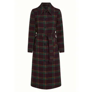 KING LOUIE Arabella Coat Vera Check Porto Red –...
