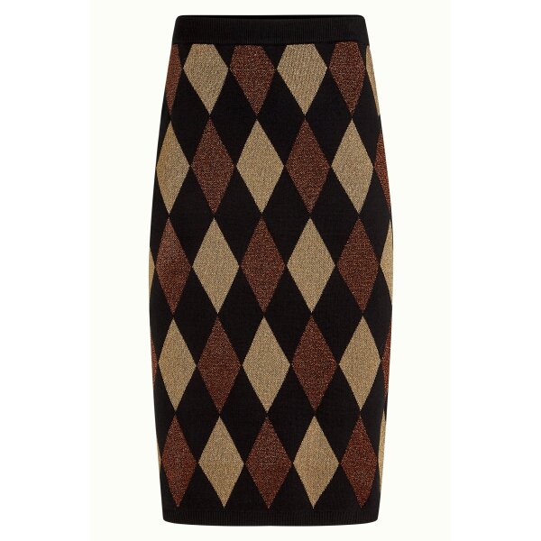 KING LOUIE Midi Skirt Glim black