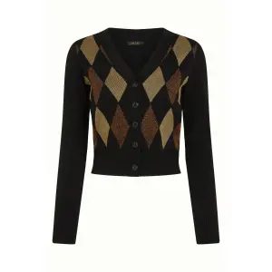 KING LOUIE Cardi V Glim Black