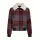 KING LOUIE Arizona Jacket Banda Check horizon blue – Checked Jacket with Large Collar