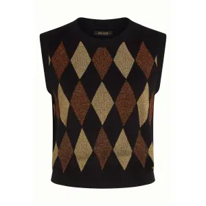 KING LOUIE Boxy Spencer Glim black – Geometric...