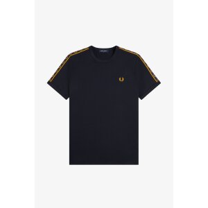 FRED PERRY Contrast Tape Ringer T-Shirt navy