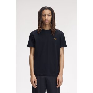 FRED PERRY Contrast Tape Ringer T-Shirt navy