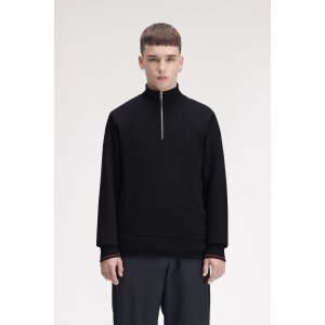 FRED PERRY Sweatshirt mit halblangem Reißverschluss...