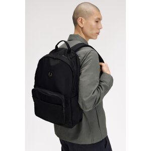 FRED PERRY Crinkle Nylon Backpack black