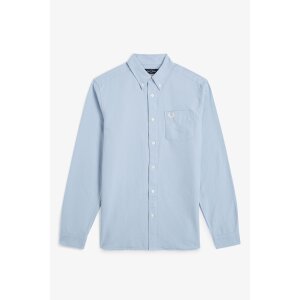 FRED PERRY Oxford Shirt light smoke