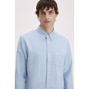 FRED PERRY Oxford Shirt light smoke