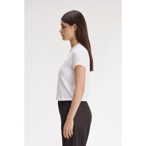 FRED PERRY Laurel Wreath Badge T-Shirt – Snow White