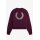 FRED PERRY Sweatshirt mit Lorbeerkranz plum