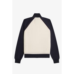 FRED PERRY Girl Colour Block Track Jacket – Ecru