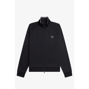 FRED PERRY Trainingsjacke mit Kontraststreifen black