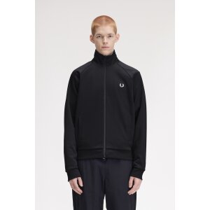 FRED PERRY Trainingsjacke mit Kontraststreifen black