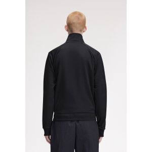 FRED PERRY Trainingsjacke mit Kontraststreifen black