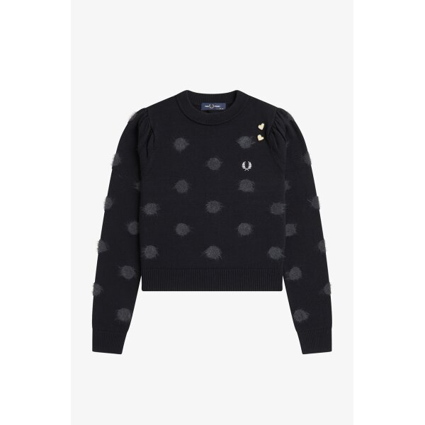 FRED PERRY Amy Winehouse Polka Dot Jumper black